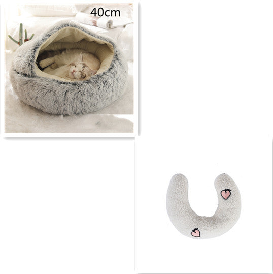 2 In 1 Cat Winter Bed