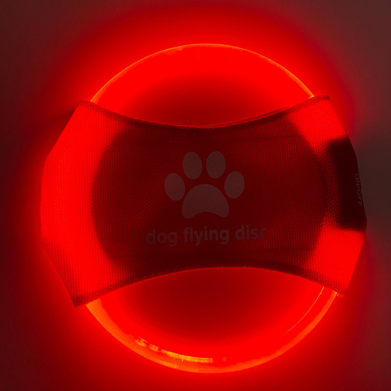Dog Flying Discs with Light Glowing LED