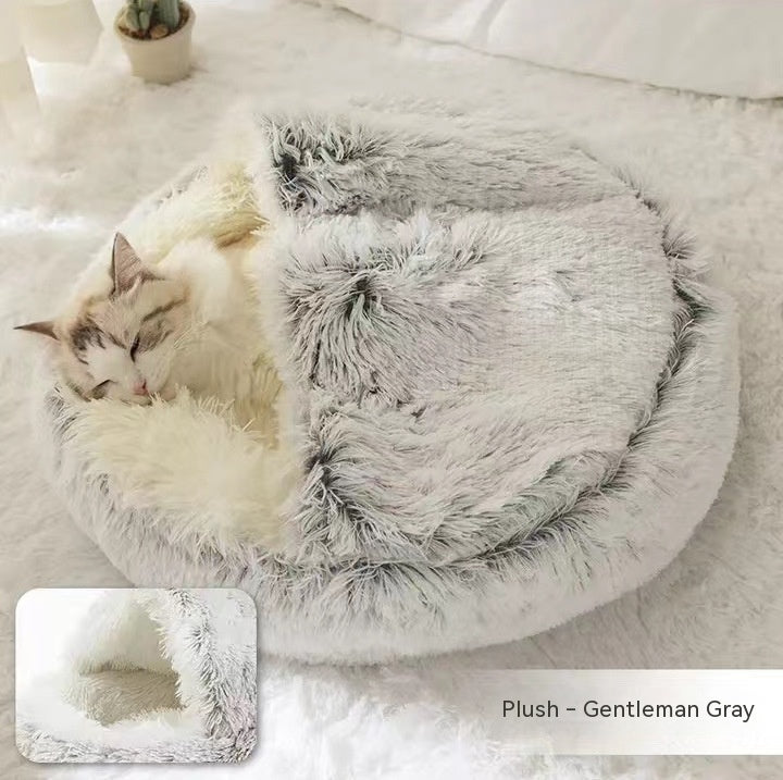 2 In 1 Cat Winter Bed