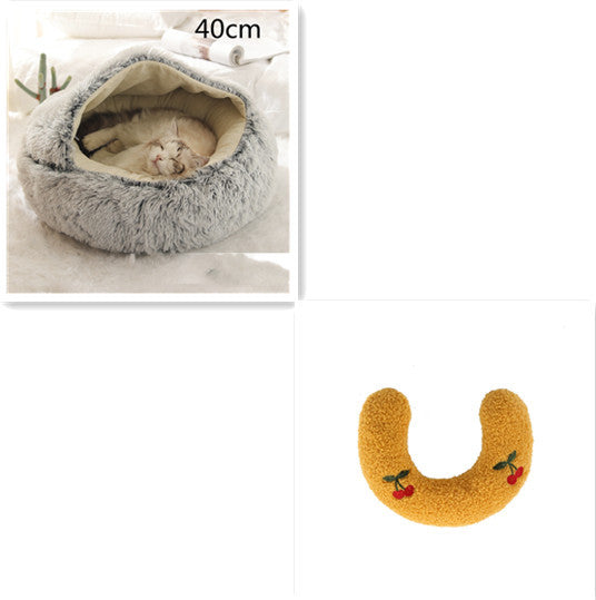 2 In 1 Cat Winter Bed